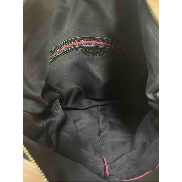 The Sak Black Leather Fringe Hobo Bag - Picture 3 of 3